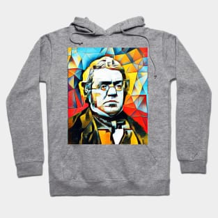 William Makepeace Thackeray Abstract Portrait | William Makepeace Thackeray Abstract Artwork 15 Hoodie